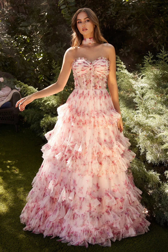 sheer corset wedding dress Floral Corset Dress – Amarella