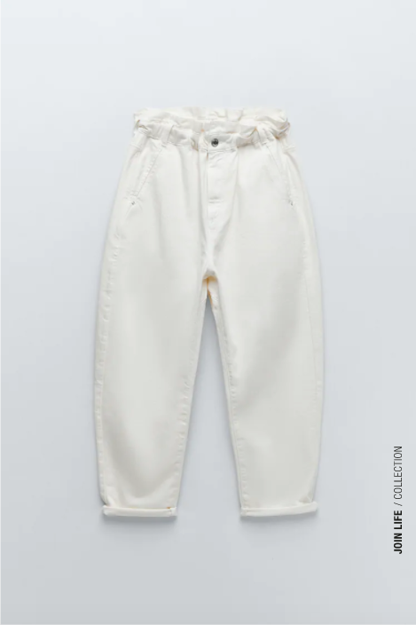 ZARA BAGGY PAPERBAG JEANS – Amarella